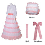 Adult Mermaid Ariel Dress 2023 Movie Sea Princess Cosplay Costume Pink Layered Party Carnival Dress
