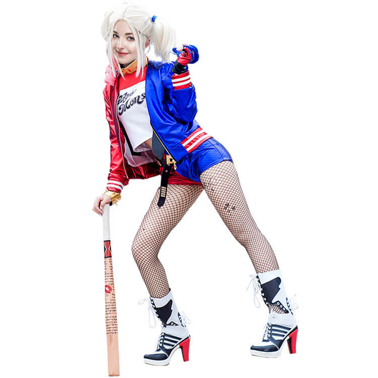 Adult Harley Joker Costume Harley Cosplay Outfit Women Crazy Halloween Dress Up