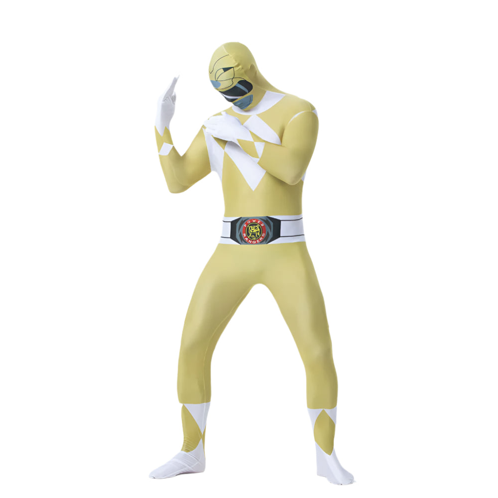 Adult Dragon Ranger Red Dino Outfit Jumpsuit with Helmet for Halloween Cosplay