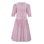 Women's Barbara Maitland Costume Pink Floral Dress for Ghost Barbara Cosplay Dress Up