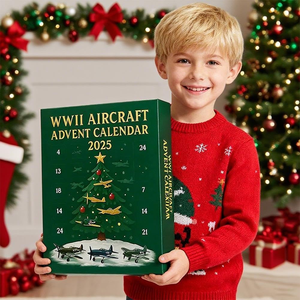 Advent Calendar 2025 Aircraft Model 24pcs Mini 3D Planes Model Christmas Decors Surprise Gift