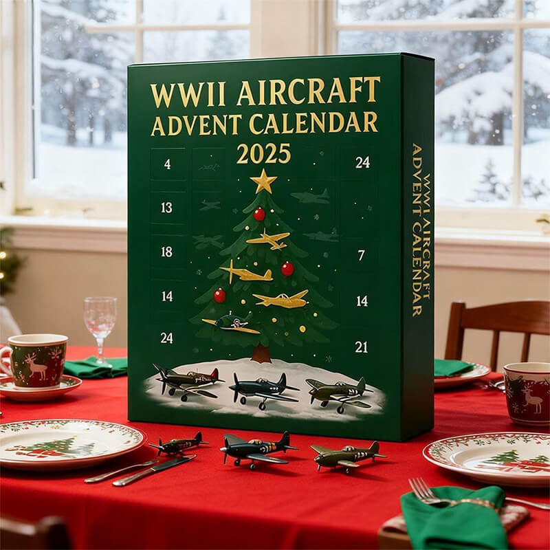 Advent Calendar 2025 Aircraft Model 24pcs Mini 3D Planes Model Christmas Decors Surprise Gift