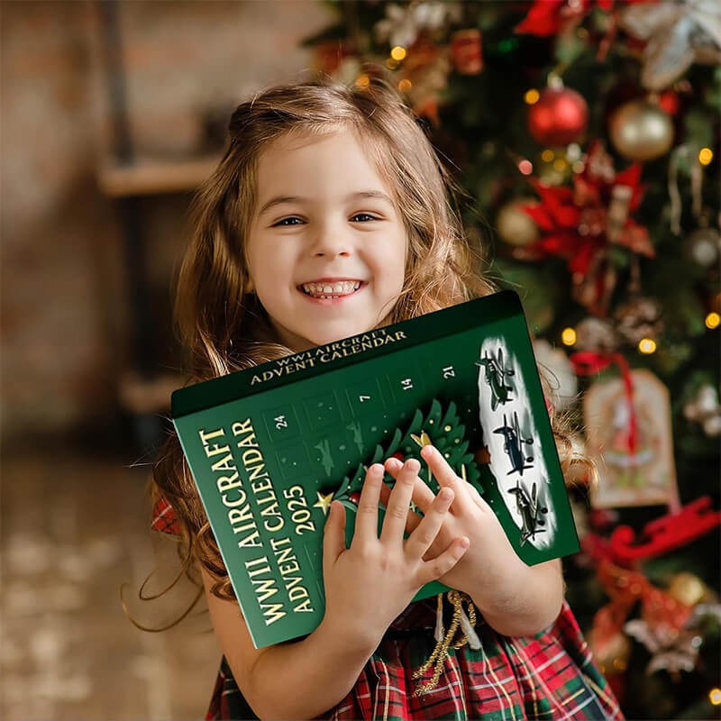 Advent Calendar 2025 Aircraft Model 24pcs Mini 3D Planes Model Christmas Decors Surprise Gift