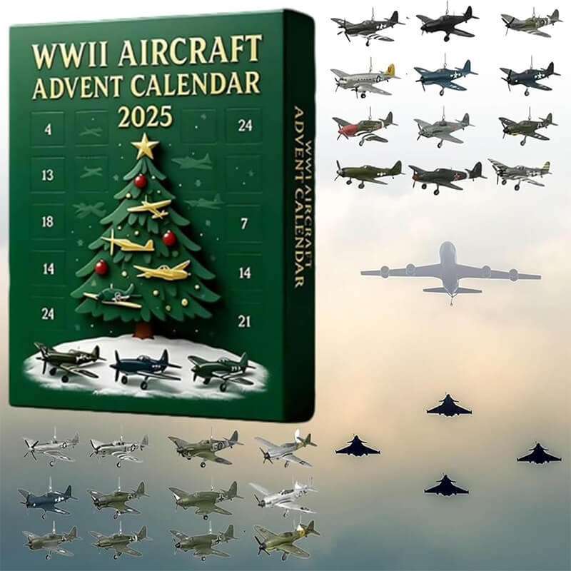 Advent Calendar 2025 Aircraft Model 24pcs Mini 3D Planes Model Christmas Decors Surprise Gift