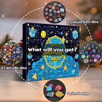 Advent Calendar 2025 Mystery Dice Set Blind Box Role Playing Game Holiday Gift