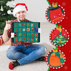 2026 Advent Calendar 24pcs Cotton Christmas Socks Set Christmas Countdown Gift for Family Party Favor