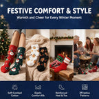 2026 Advent Calendar 24pcs Cotton Christmas Socks Set Christmas Countdown Gift for Family Party Favor