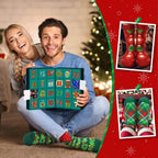 2026 Advent Calendar 24pcs Cotton Christmas Socks Set Christmas Countdown Gift for Family Party Favor