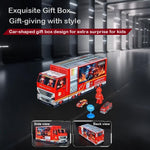 Advent Calendar 2025 Alloy Cars Set Racing Scene Police Car Fire Truck Shaped Blind Box Holiday Gift