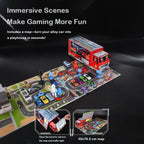 Advent Calendar 2025 Alloy Cars Set Racing Scene Police Car Fire Truck Shaped Blind Box Holiday Gift