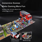 Advent Calendar 2025 Alloy Cars Set Racing Scene Police Car Fire Truck Shaped Blind Box Holiday Gift