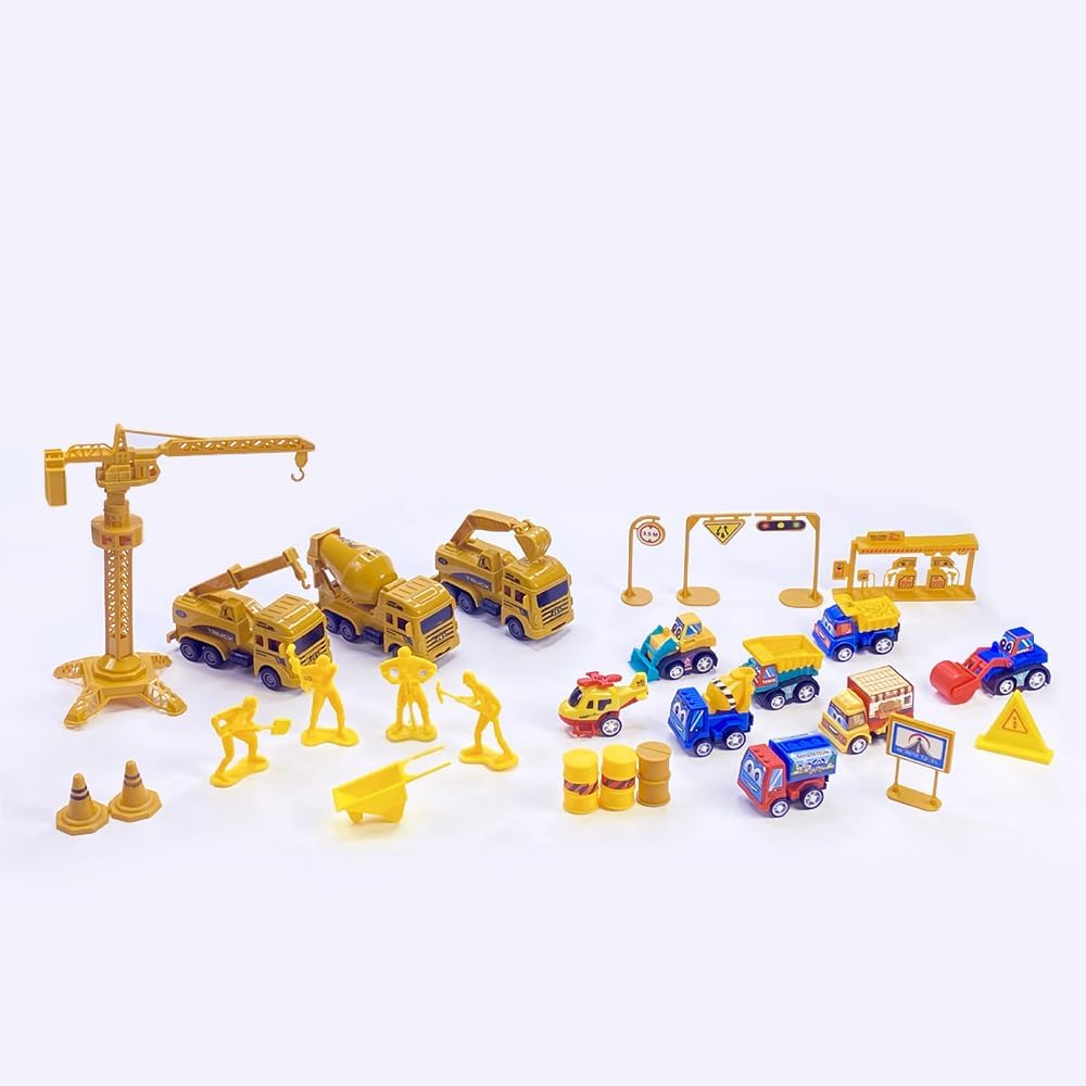 Kids Advent Calendar 2025 Car Model ABS Construction Engineering Vehicle Set Blind Box Surprise Gift