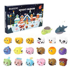 Kids Advent Calendar 2025 Cars Set Animals Pull Back Vehicles Toy 24 Days Christmas Countdown Calendar Blind Box Holiday Toys