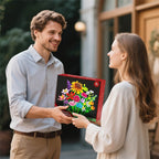 Advent Calendar 2025 Flower Bouquet Building Blocks Christmas Blind Box Unique Holiday Decor
