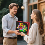 Advent Calendar 2025 Flower Bouquet Building Blocks Christmas Blind Box Unique Holiday Decor