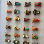 Christmas Advent Calendar 2025 Highland Cow Doll 24pcs Different Ornament Holiday Decorations