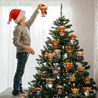 Christmas Advent Calendar 2025 Highland Cow Doll 24pcs Different Ornament Holiday Decorations