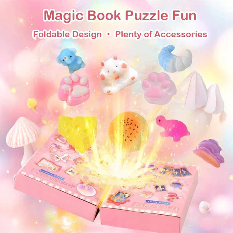 Advent Calendar 2025 Magic Book Blind Box 24pcs Stress Relief Doll Sur ...