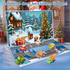 Kids Advent Calendar 2025 Pullback Car Set 24 Days Christmas Countdown Calendar Holiday Gifts
