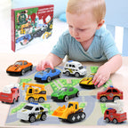 Kids Advent Calendar 2025 Pullback Car Blind Box 24pcs Alloy Construction Vehicle Holiday Gift