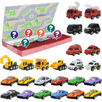 Kids Advent Calendar 2025 Pullback Car Blind Box 24pcs Alloy Construction Vehicle Holiday Gift
