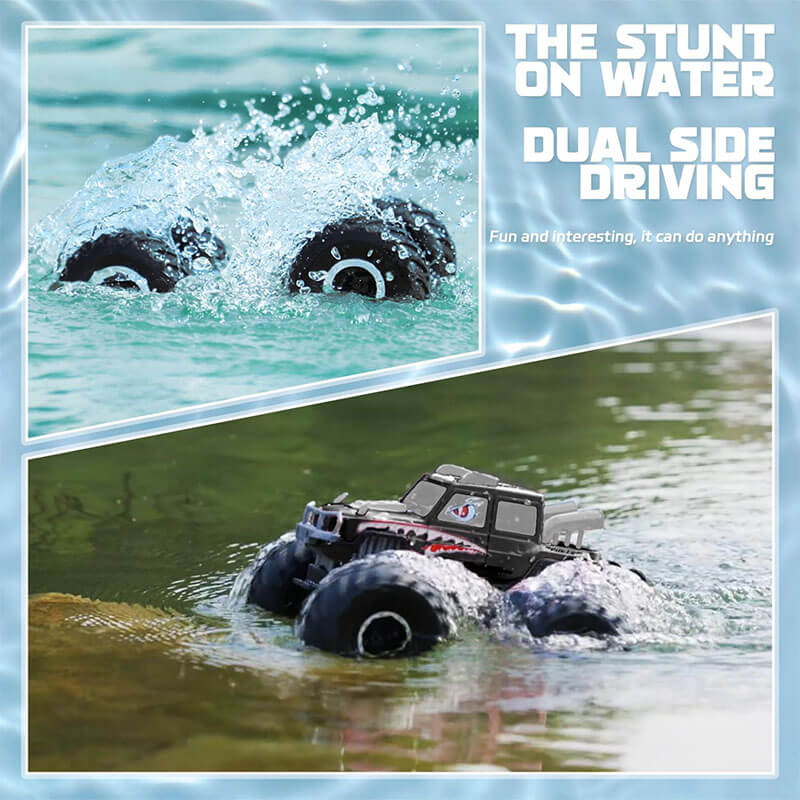 2.4G Amphibious RC Car 360° Rotation Drift Car Waterproof Off-Road Monster Trucks Holiday Toy