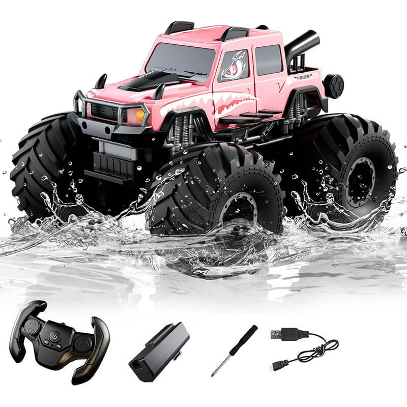 2.4G Amphibious RC Car 360° Rotation Drift Car Waterproof Off-Road Monster Trucks Holiday Toy