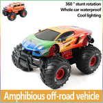 2.4G Amphibious RC Car 4WD Off-road Vehicle 360° Stunt Climbing Car Outdoor Waterproof Toy