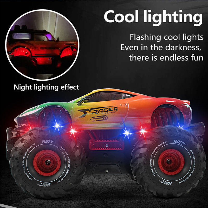 2.4G Amphibious RC Car 4WD Off-road Vehicle 360° Stunt Climbing Car Outdoor Waterproof Toy