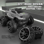 Amphibious RC Car 4WD Waterproof RC Climbing Off-Road Truck with 360° Rotatable and LED Headlights