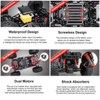 Amphibious RC Car 100% Waterproof Off-Road Monster Vehicle 2.4GH Remote Control Truck
