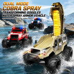 2.4GHz Amphibious RC Car Transformable RC Off-Road Vehicle with 360° Rotation and Water Spray Function