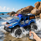 2.4GHz Amphibious RC Car Transformable RC Off-Road Vehicle with 360° Rotation and Water Spray Function
