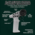 2.4GHz Amphibious RC Car Transformable RC Off-Road Vehicle with 360° Rotation and Water Spray Function