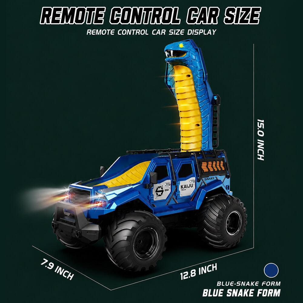 2.4GHz Amphibious RC Car Transformable RC Off-Road Vehicle with 360° Rotation and Water Spray Function