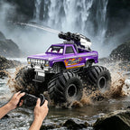Amphibious RC Car with Water Gun 4WD Monster Truck All-Terrain Remote Control Vehicle For Summer