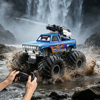 Amphibious RC Car with Water Gun 4WD Monster Truck All-Terrain Remote Control Vehicle For Summer
