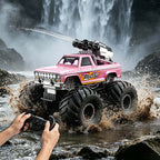Amphibious RC Car with Water Gun 4WD Monster Truck All-Terrain Remote Control Vehicle For Summer