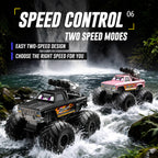 Amphibious RC Car with Water Gun 4WD Monster Truck All-Terrain Remote Control Vehicle For Summer