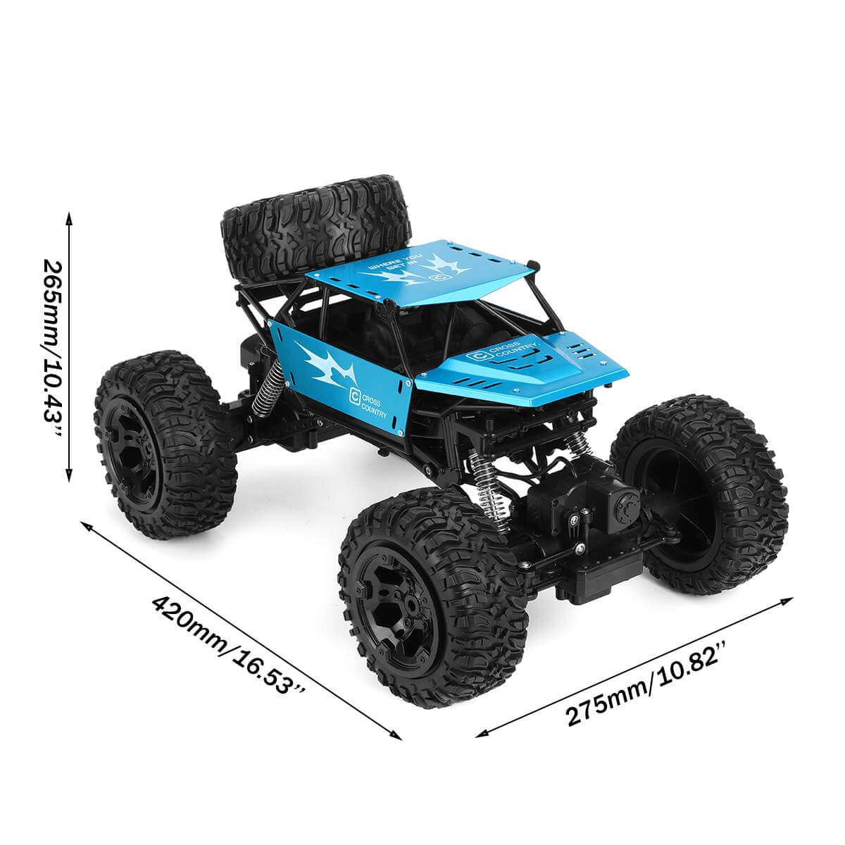 1/8 Amphibious RC Car Big IP66 Water Monster Vehicle 4WD Remote Control Off-road Truck