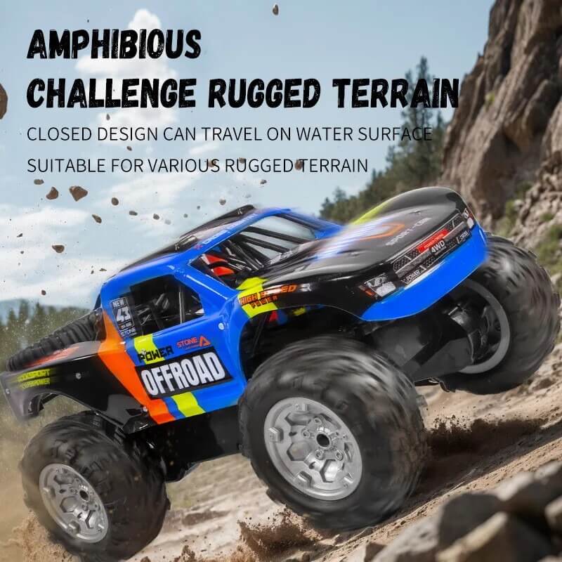 Amphibious Remote Control Car 4WD Off-road vehicle Waterproof 2.4G RC Truck Summer Toy
