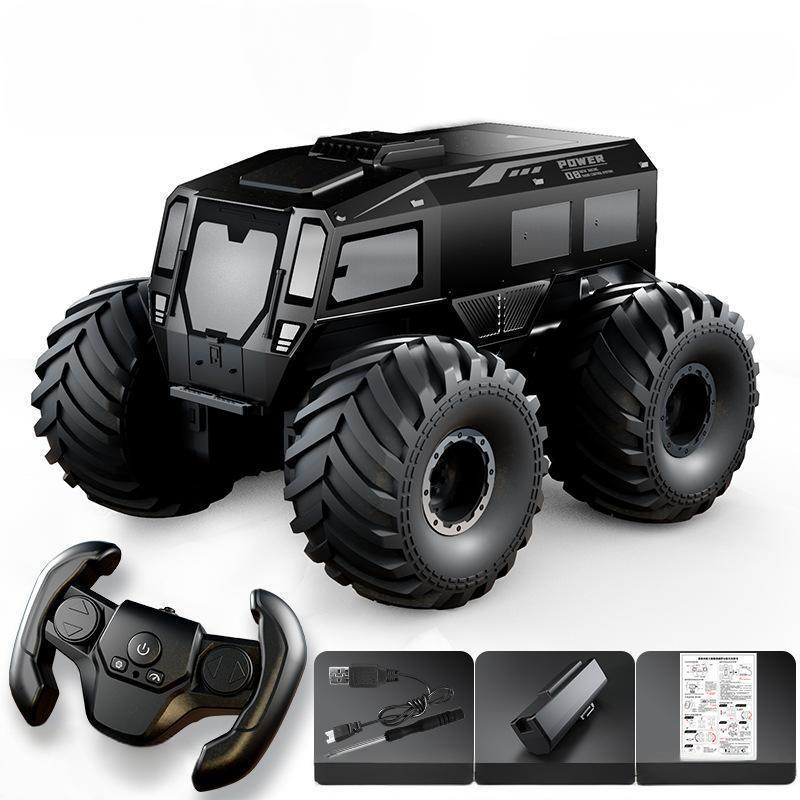 2.4G Amphibious Remote Control Car All-terrain Climbing Off-road Vehicle 360° Drift Racing Toy