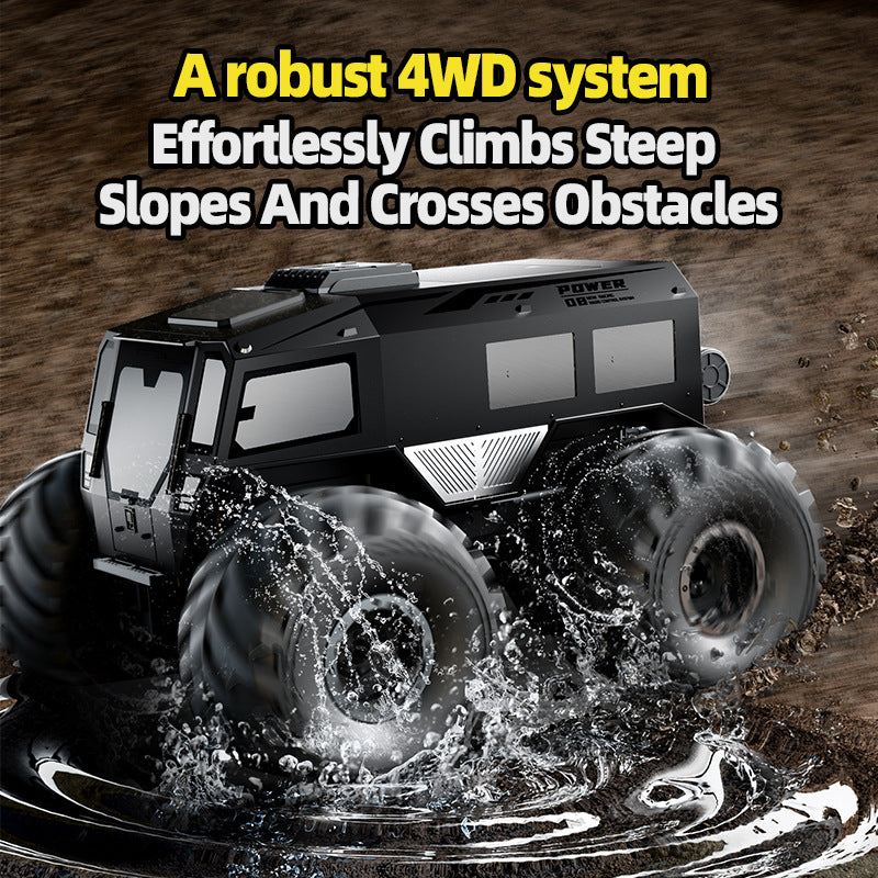 2.4G Amphibious Remote Control Car All-terrain Climbing Off-road Vehicle 360° Drift Racing Toy