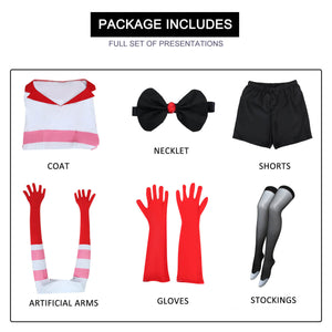 Adult Angel Dust Costume Hazbin Four Arms Hotel Cosplay Outfits Party Carnival Cosplay Costumes