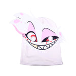 Kids Angel Dust Costume Hazbin Hotel Cosplay Outfit Anthony Jumpsuit and Helmet 2pcs Suit