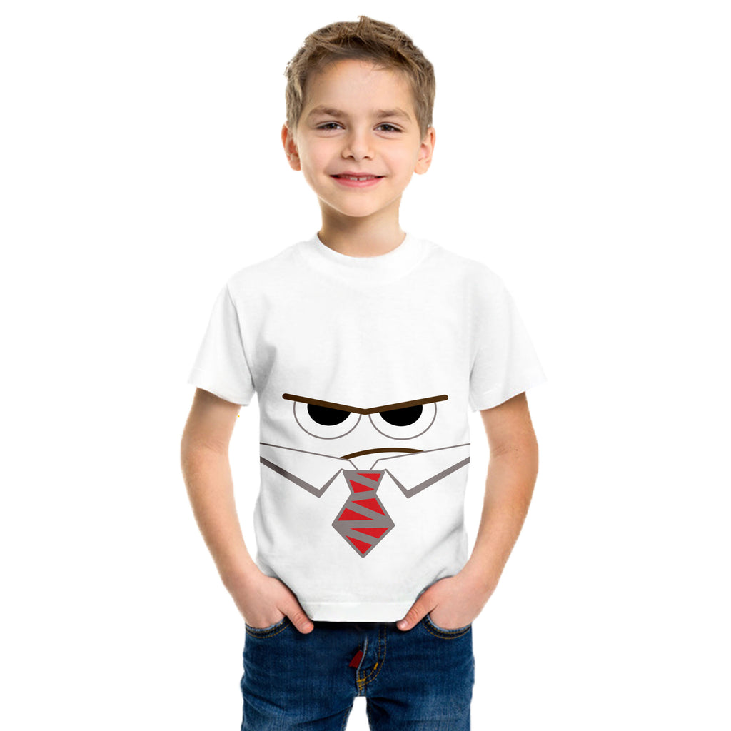 Kids Inside 2 Costume Boys Anger T-shirt Emotion Cosplay Shirt for Daily Wear
