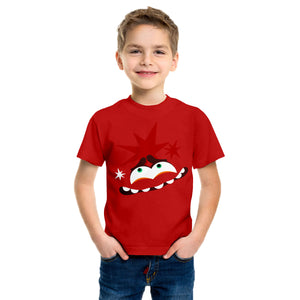 Boys Emotion Anxiety Tshirt 2024 Inside Summer Costume Out 100% Cotton Shirt