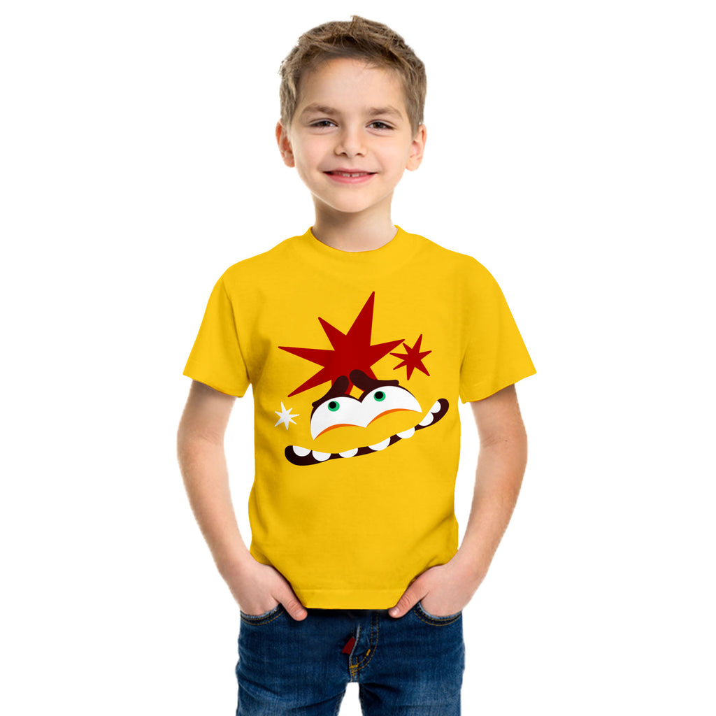 Boys Emotion Anxiety Tshirt 2024 Inside Summer Costume Out 100% Cotton Shirt