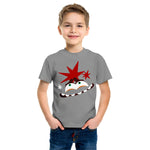 Boys Emotion Anxiety Tshirt 2024 Inside Summer Costume Out 100% Cotton Shirt