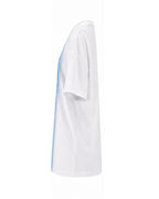 Women Argentina Jersey White and Sky Blue Off Shoulder T-Shirt for Match Day Watching Party